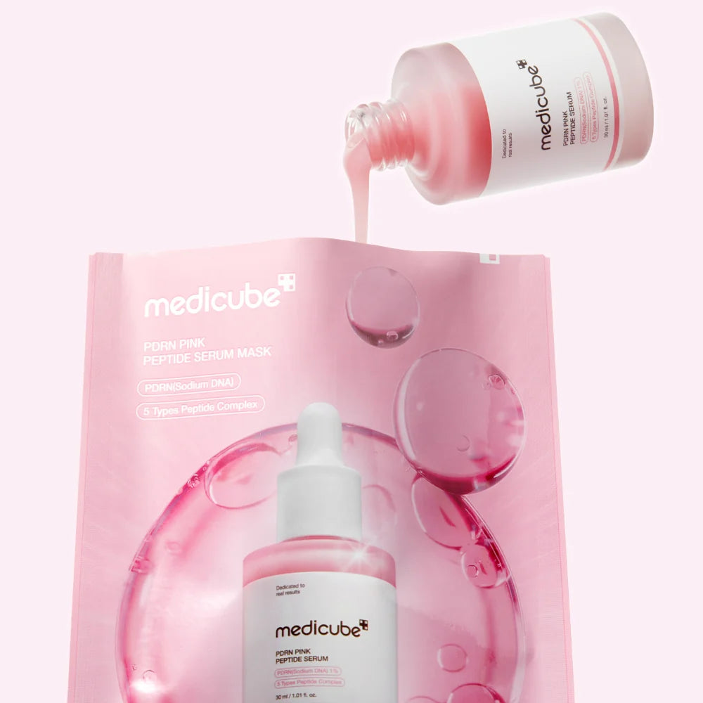 Medicube PDRN Pink Peptide Serum Tuchmaske – 23 ml